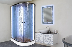 DTO Душевая кабина ЕМ1511 N (без крыши) L LED c гидромассажем – фотография-6